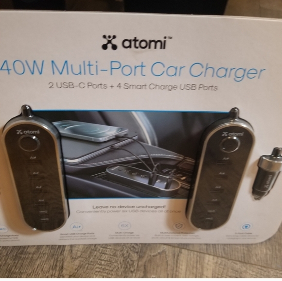 Atomi 40W 12V USB Charger, 2-pack new - Picture 4 of 8